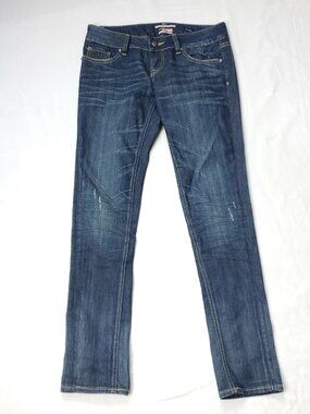 Express Skinny Jeans Womens 4 ReRock Cotton Spandex Blue Los Angeles